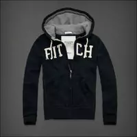 hommes giacca hoodie abercrombie & fitch 2013 classic x-8033 saphir